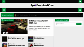 What Apk4download.com website looked like in 2015 (8 years ago)