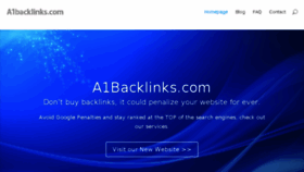 What A1backlinks.com website looked like in 2015 (8 years ago)