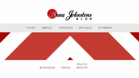 What Annajohnston.com.au website looked like in 2015 (8 years ago)