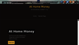 What Athomemoney.info website looked like in 2015 (8 years ago)