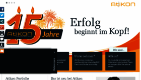 What Atikon.at website looked like in 2015 (8 years ago)