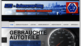 What Aew-autoteile.de website looked like in 2015 (10 years ago)