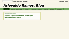 What Ariovaldoramos.com.br website looked like in 2011 (13 years ago)