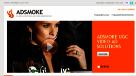 What Adsmoke.com website looked like in 2015 (8 years ago)