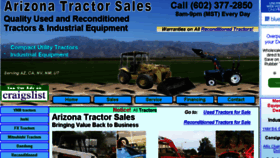 What Aztractorsales.com website looked like in 2015 (8 years ago)