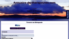 What Annuaire-de-therapeutes.com website looked like in 2015 (8 years ago)