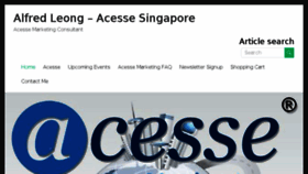 What Alfredleong.com website looked like in 2015 (8 years ago)