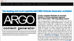What Argo-content.com website looked like in 2015 (8 years ago)