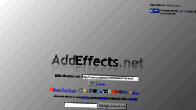 What Addeffects.net website looked like in 2015 (8 years ago)