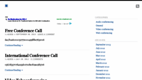 What Abconferencecall.com website looked like in 2015 (8 years ago)
