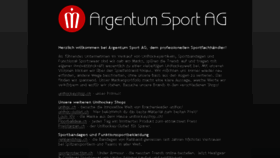 What Argentumsport.ch website looked like in 2015 (8 years ago)