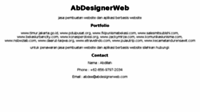 What Abdesignerweb.com website looked like in 2015 (8 years ago)
