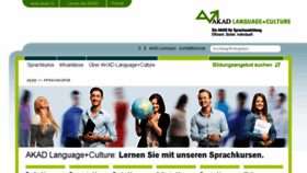 What Akad-language.ch website looked like in 2015 (9 years ago)