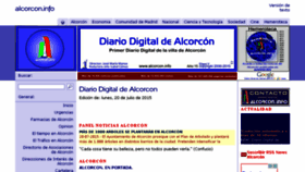 What Alcorcon.info website looked like in 2015 (10 years ago)