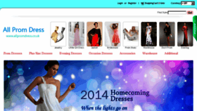 What Allpromdress.co.uk website looked like in 2015 (8 years ago)