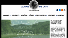 What Acrossthedays.com website looked like in 2015 (8 years ago)