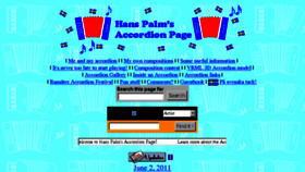 What Accordionpage.com website looked like in 2015 (8 years ago)