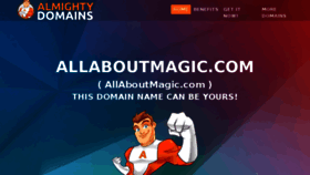 What Allaboutmagic.com website looked like in 2015 (8 years ago)