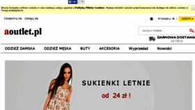 What Aoutlet.pl website looked like in 2015 (8 years ago)