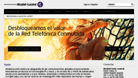 What Alcatel-lucent.es website looked like in 2015 (8 years ago)