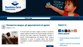 What Associazionebambinogesu.org website looked like in 2015 (8 years ago)