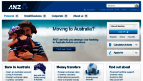 What Anzbank.com.au website looked like in 2015 (8 years ago)