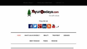 What Ayurvedaya.com website looked like in 2015 (8 years ago)