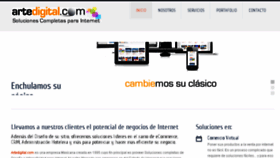 What Artedigital.com website looked like in 2015 (8 years ago)