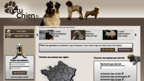 What Actuchien.fr website looked like in 2015 (8 years ago)