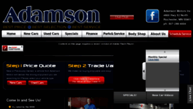 What Adamsonmotors.com website looked like in 2015 (8 years ago)