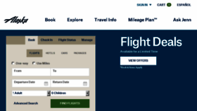 What Alaskaair.com website looked like in 2015 (8 years ago)