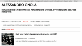 What Alessandrognola.com website looked like in 2015 (8 years ago)