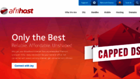 What Afrihost.co.za website looked like in 2015 (8 years ago)