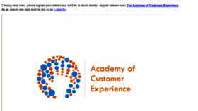 What Academyofcustomerexperience.com website looked like in 2015 (8 years ago)