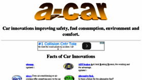 What A-car.com website looked like in 2015 (8 years ago)