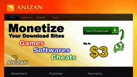 What Anizan.com website looked like in 2015 (8 years ago)