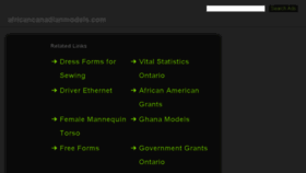 What Africancanadianmodels.com website looked like in 2015 (8 years ago)