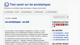 What Anxiolytiques.net website looked like in 2015 (8 years ago)