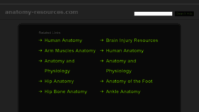 What Anatomy-resources.com website looked like in 2015 (8 years ago)
