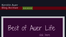 What Auerlife.com website looked like in 2015 (8 years ago)
