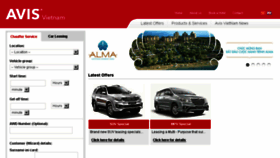 What Avis.com.vn website looked like in 2015 (8 years ago)