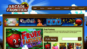 What Arcadefrontier.com website looked like in 2015 (8 years ago)