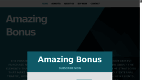 What Amazing-bonus.com website looked like in 2015 (8 years ago)
