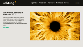 What Achtung.de website looked like in 2015 (8 years ago)