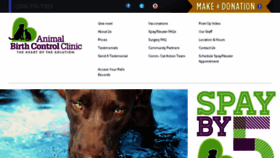 What Animalbirthcontrol.org website looked like in 2015 (8 years ago)