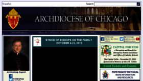 What Archdioceseofchicago.org website looked like in 2015 (8 years ago)