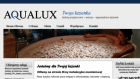 What Aqualux.pl website looked like in 2015 (8 years ago)