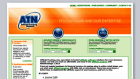 What Affiliatetracking.com website looked like in 2015 (8 years ago)