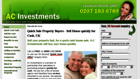 What Acinvestments.co.uk website looked like in 2015 (8 years ago)