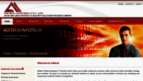 What Aditechinfotech.com website looked like in 2015 (8 years ago)